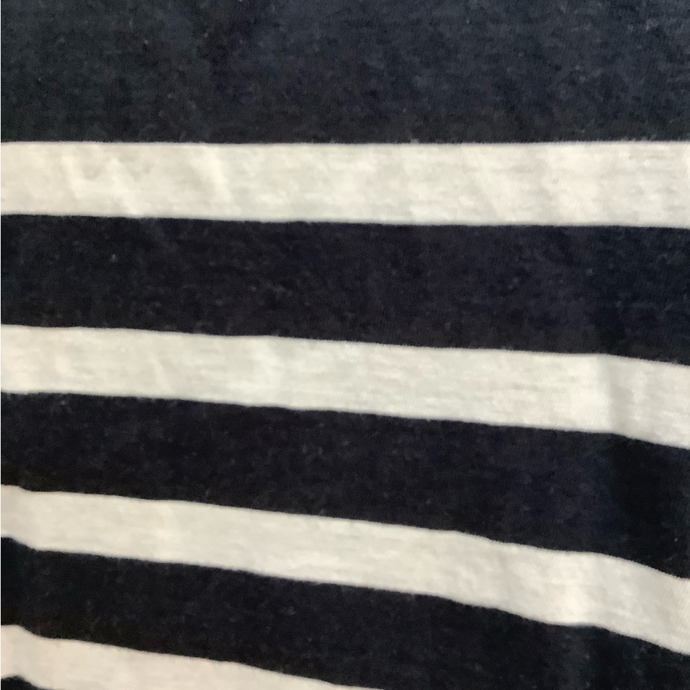 Vince Striped Black and White Long Sleeve T-Shirt - Picture 3 of 4